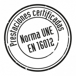 prestaciones certificadas norma UNE EN 16012
